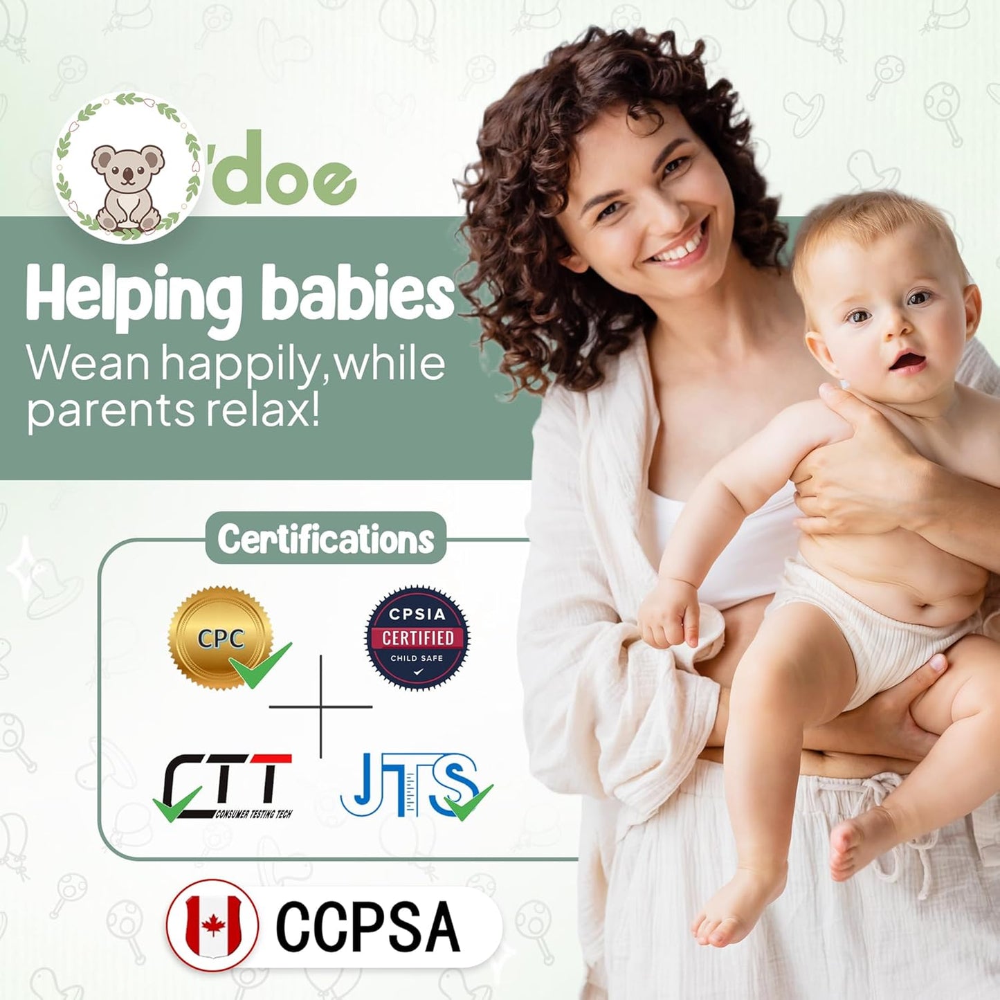 O'doe 17-Piece BPA-Free Silicone Baby Feeding Set