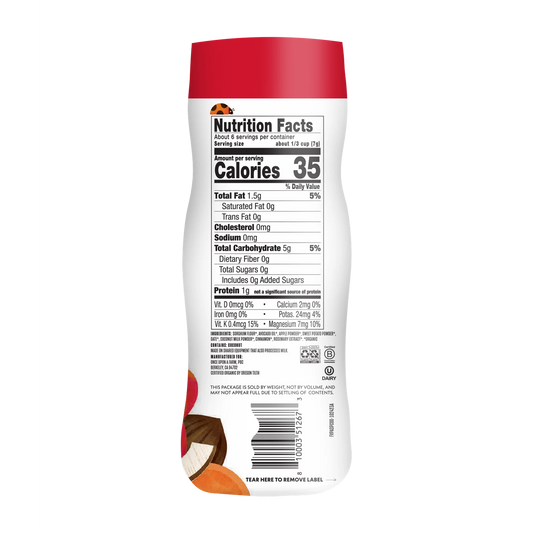 Once Upon a Farm Organic Baby Puffs, Apple, Sweet Potato & Coconut, 1.5oz Canister