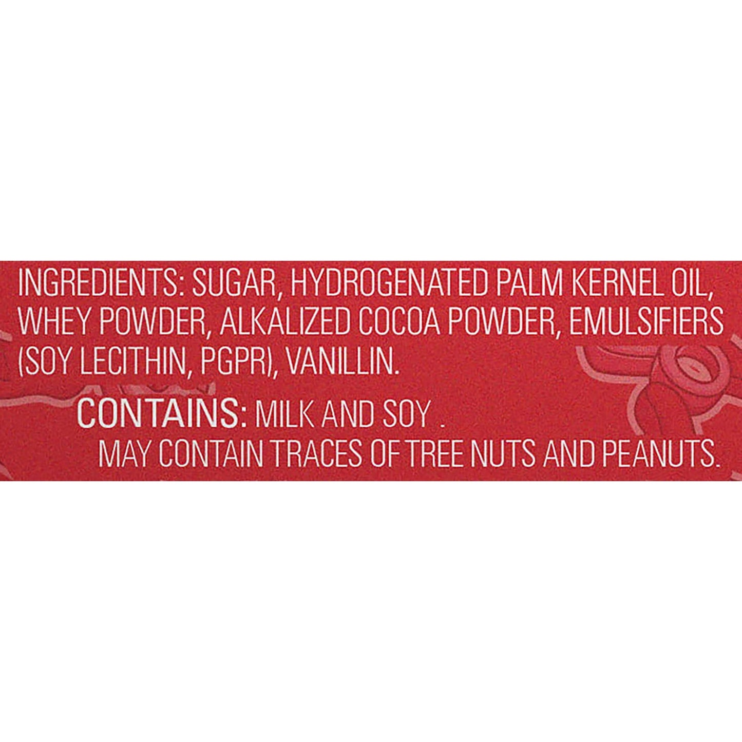 Image displaying text about the details of Valentine’s day candy for teens and adults