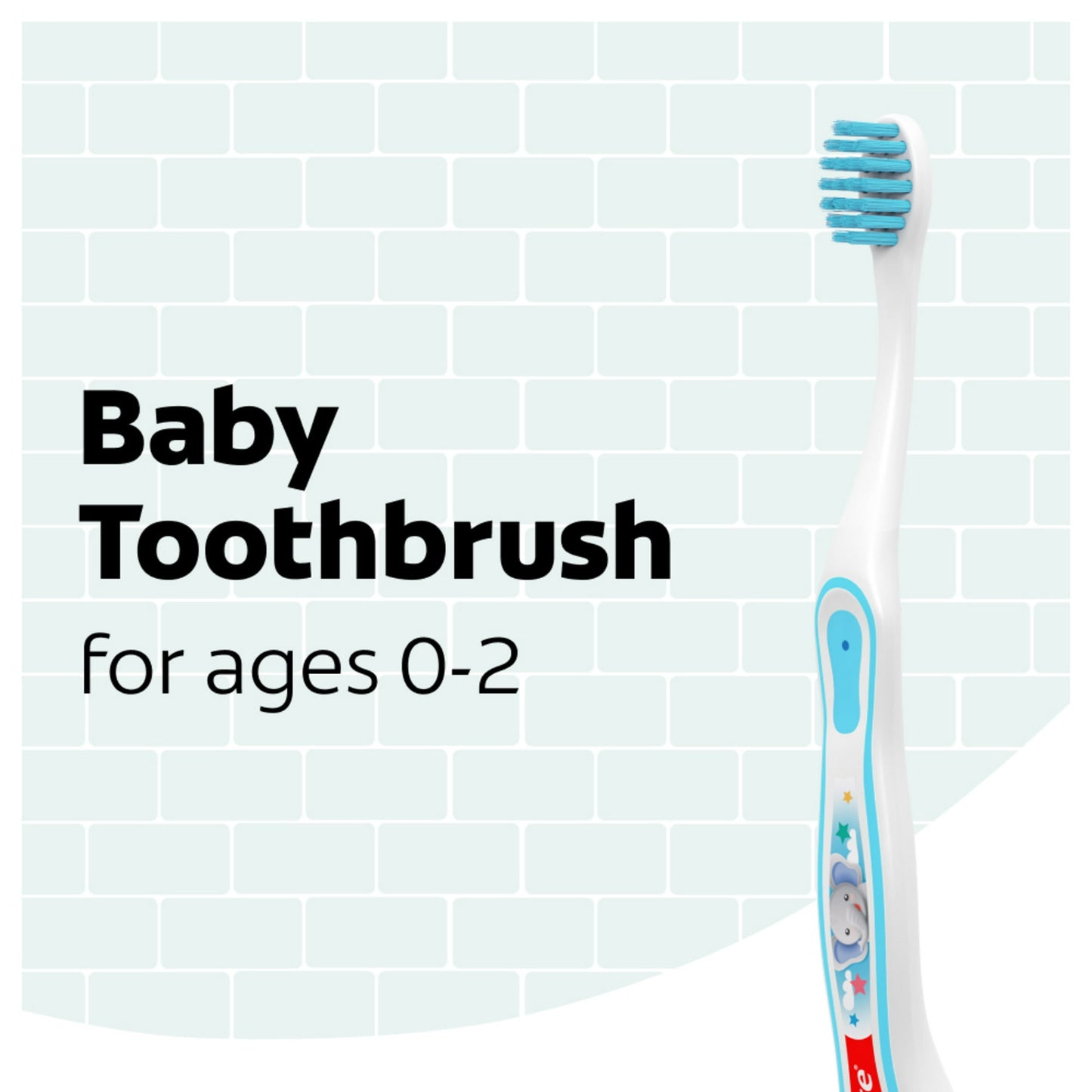 Colgate Kids My First Toothbrush, Extra Soft Baby Toothbrushes, 2 Pack, Child