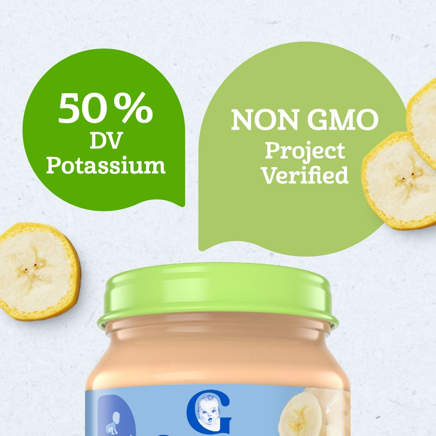 Gerber Stage 1, Organic Banana Jar, Baby Food, Fruit Puree, Non-GMO