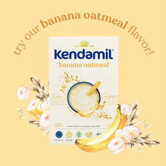 (2 pack) Kendamil Banana Creamy Oatmeal Cereal - 8oz