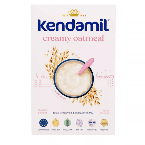 Baby cereal for infants and toddlers, creamy oatmeal with gentle texture, easy to digest and suitable for early feeding