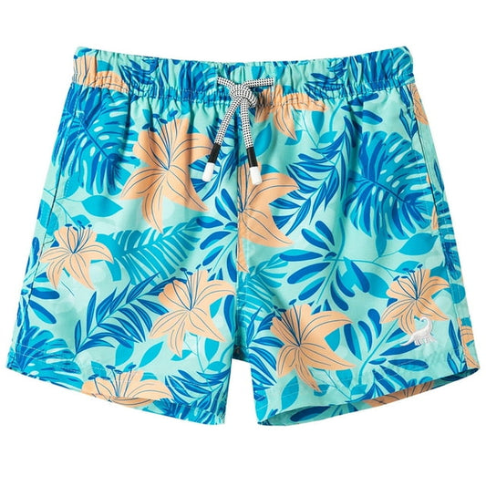 Boys’ swim trunks with mesh lining, quick-dry fabric, and UPF 50 sun protection