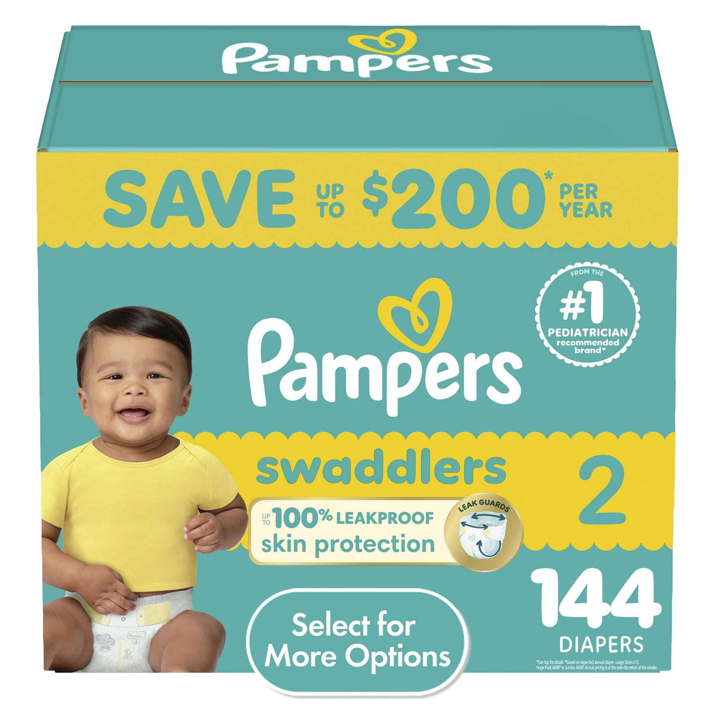 Disposable baby diapers for comfort and leak protection