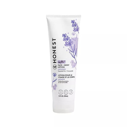 Face + Body Lotion in Lavender scent.