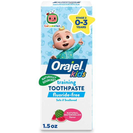Fluoride-free training toothpaste, watermelon flavor – 1.5 oz