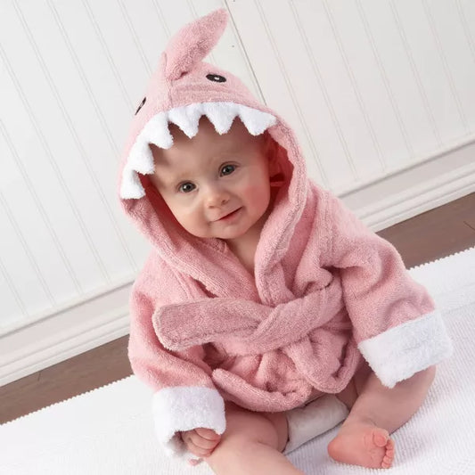 Baby Aspen Let the Fin Begin Shark Robe (0-9 months)