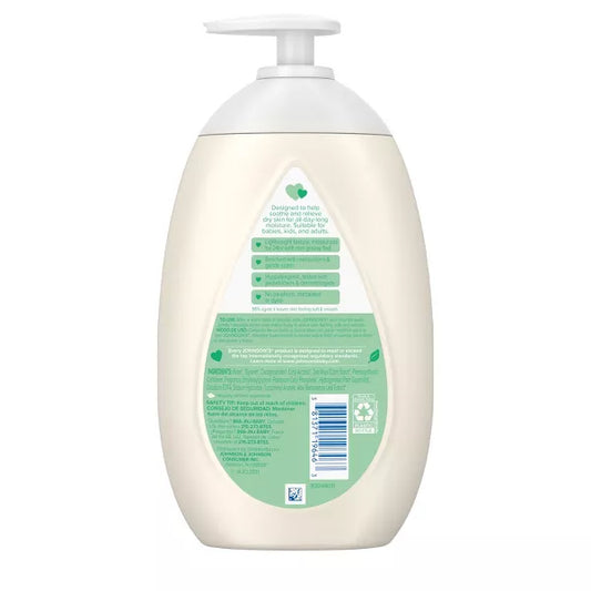 Johnson's Skin Nourish Moisturizing Baby Body Lotion, Aloe Scent & Vitamin E, Gentle & Lightweight -16.9 fl oz