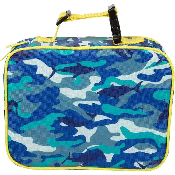 Bentology Lunch Box Kids Insulated, Durable Tote Bag Fits Bento Boxes, Jars & Bottles (Blue Camo)