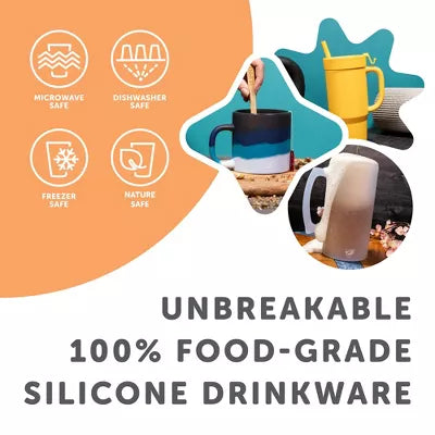 Silipint: Kids Straw Tumblers 8oz: 4 Pack