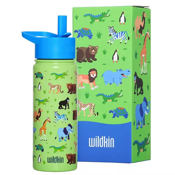 Wildkin 18 oz Stainless Steel Insulated Water Bottle for Kids