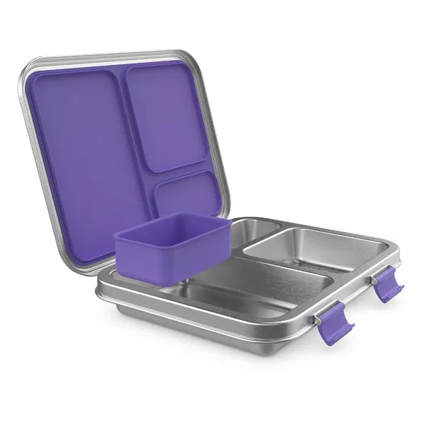 Bentgo Kids' Stainless Steel Leakproof 3 Compartments Bento-Style Lunch Box