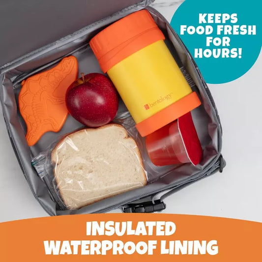 Bentology Lunch Box for Boys - Kids Insulated, Durable Lunchbox Tote Bag Fits Bento Boxes, Containers and Bottles