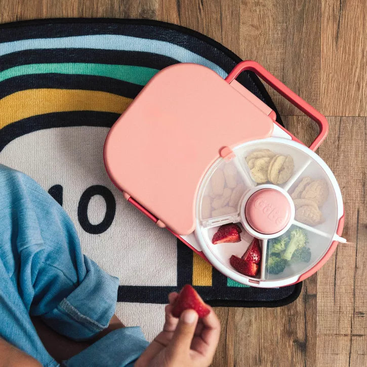 GoBe Kid's 2-in-1 Bento Style Lunchbox with Small Snack Spinner Flip