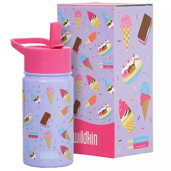 Wildkin 14 oz Stainless Steel Insulated Water Bottle for Kids