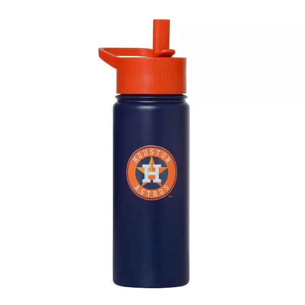 Wildkin MLB Major League Baseball 18 oz Insulated Stainless Steel Water Bottle BPA-Free, Leakproof, Insulated, Easy-Clean