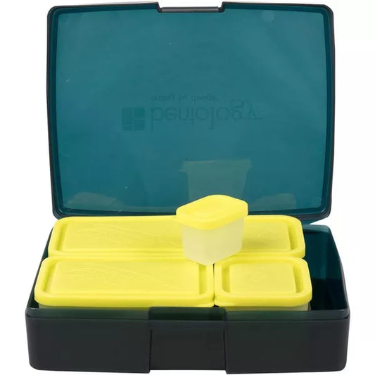 Bentology Lunch Bag and Box Set for Boys, 9 Pieces Total - Insulated Lunchbox Tote, Bento Box, 5 Containers and Ice Pack - Alien - Perfect for Kids