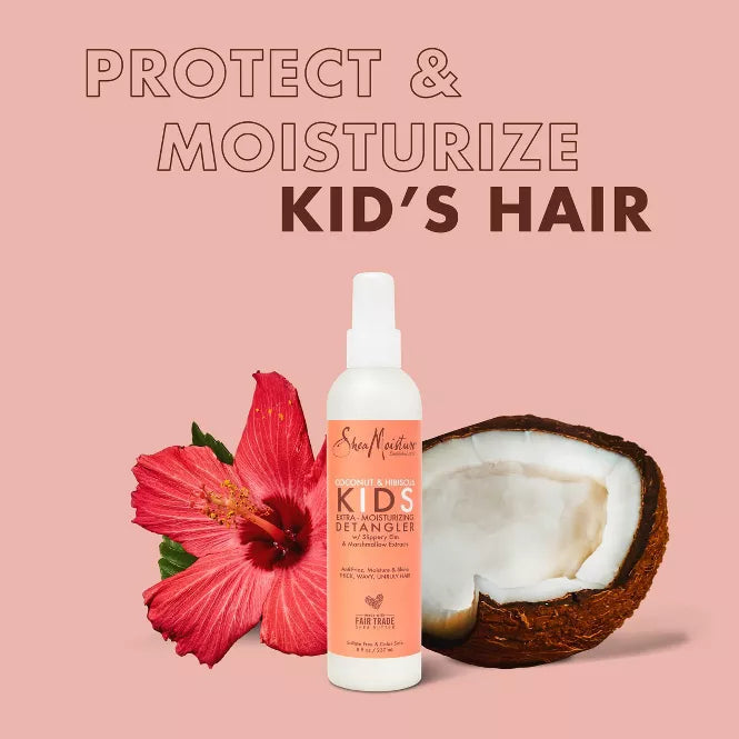SheaMoisture Coconut & Hibiscus Kids Extra-Moisturizing Detangler - 8 fl oz