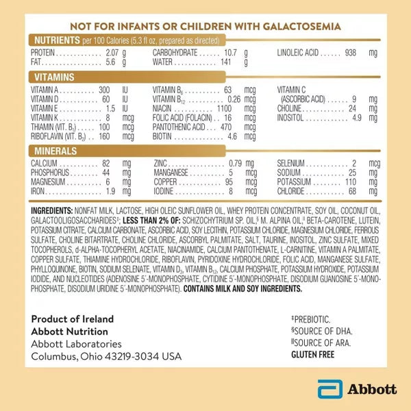 Similac Pure Bliss Irish Farms Powder Infant Formula - 24.7oz
