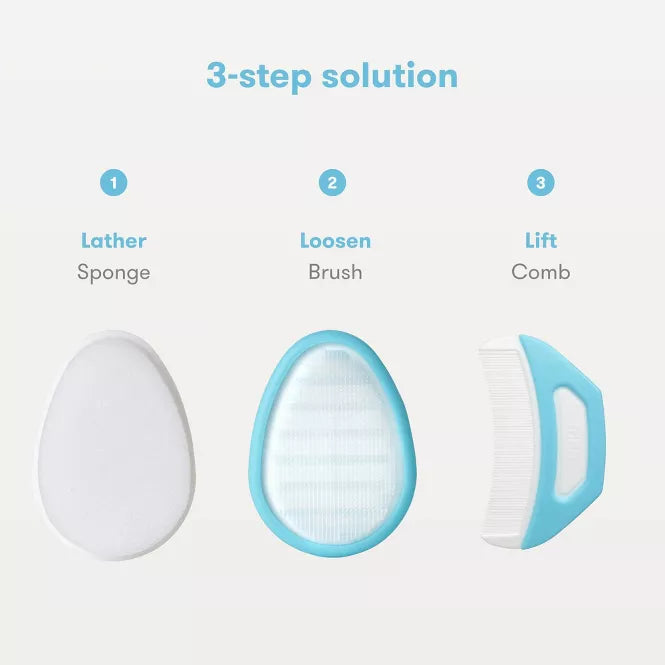 Frida Baby DermaFrida The FlakeFixer 3-Step Cradle Cap System