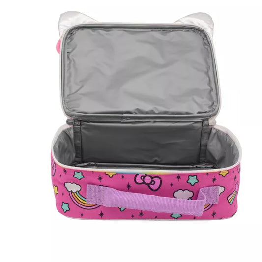 Hello Kitty Kids' Square Lunch Box and Bag - Pink
