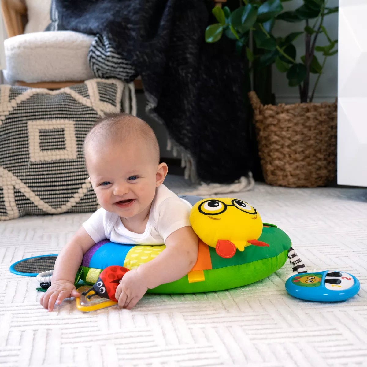 Baby Einstein Cal-a-Pillow Tummy Time Activity Pillow