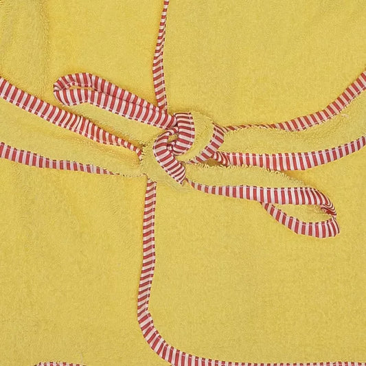 Everyday Kids 3D Yellow Lion Hooded Bath Robe, Soft Terry, Absorbent, Gender-Neutral Baby Bath Essential with Mane for Boys & Girls, Size 0-9 Months