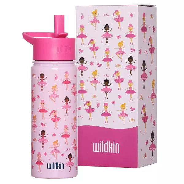 Wildkin 18 oz Stainless Steel Insulated Water Bottle for Kids