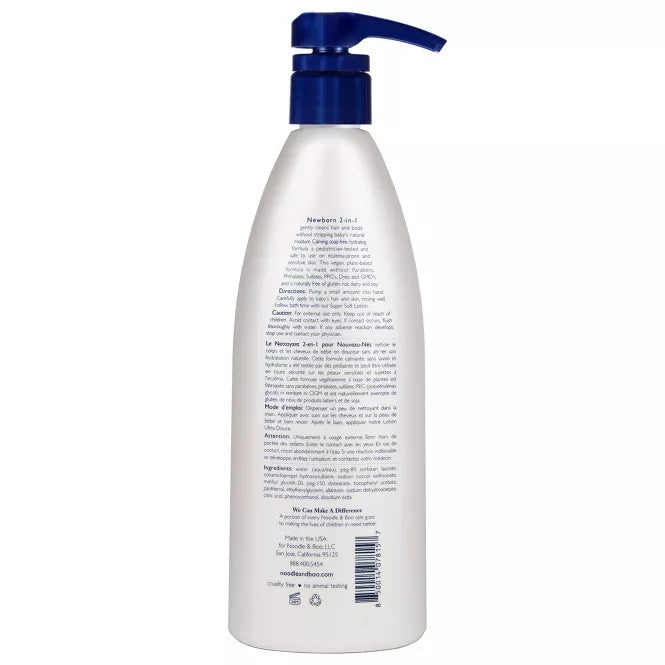 Noodle & Boo Newborn 2-in-1 Hair and Body Wash Fragrance Free - 16 fl oz