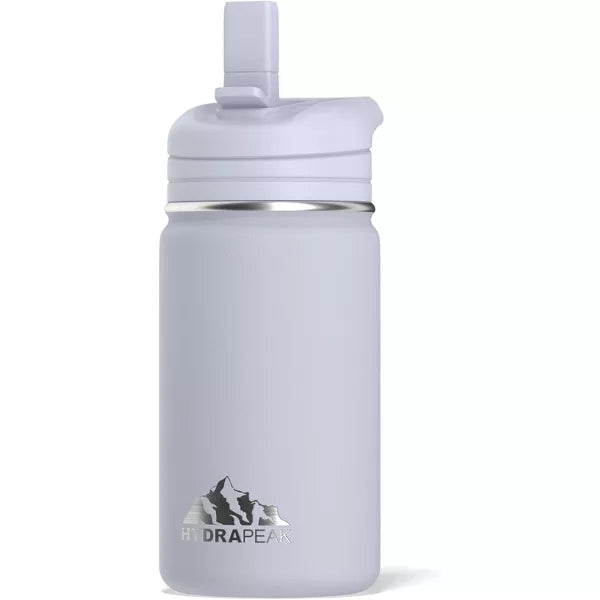 Hydrapeak Mini 14oz Kids Stainless Steel Insulated Water Bottle With Leak Proof Straw Lid