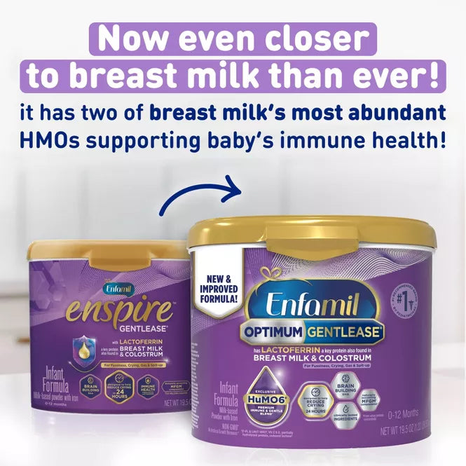 Enfamil Optimum Gentlease Powder Infant Formula - 19.5oz
