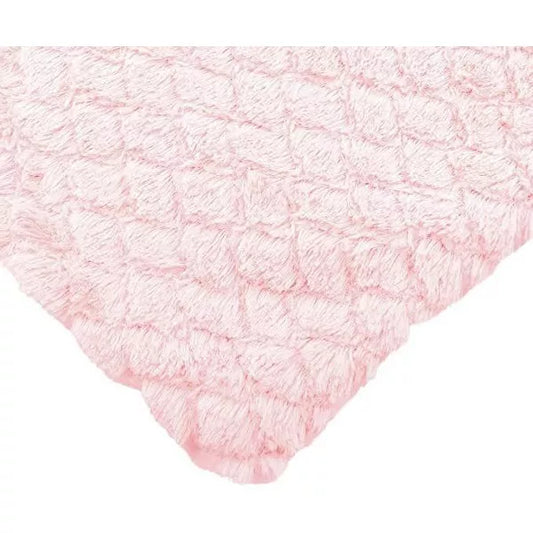 EVERYDAY KIDS Pink Baby Fleece Robe with Hood Cozy Hooded Bathrobe for Girls Ages 0-9 Months Soft, Warm, Lightweight Infant Sleepwear, Loungewear