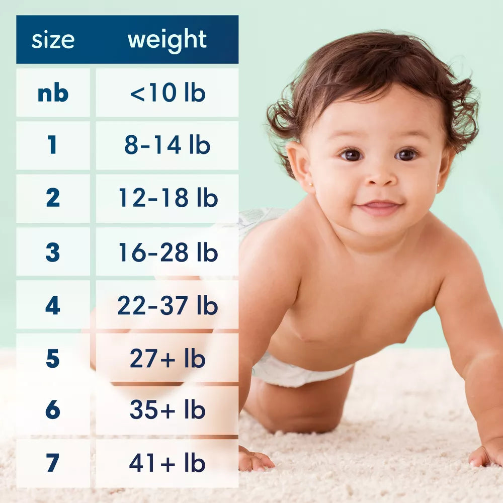 Pampers Pure Baby Diapers, Up to 100% Leakproof, Premium Hypoallergenic Soft Diapers