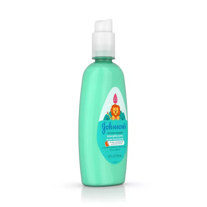 Johnson's No More Tangles Toddler & Kids Hair Detangling Spray to Unlock Knots in Hair - 10 fl oz