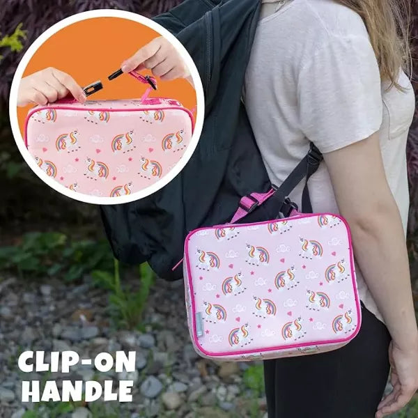 Bentology Lunch Box for Girls - Kids Insulated, Durable Lunchbox Tote Bag Fits Bento Boxes, Containers and Bottles, Back to School Lunch Sleeve Keeps