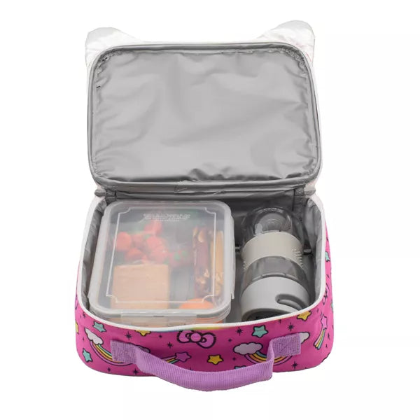 Hello Kitty Kids' Square Lunch Box and Bag - Pink