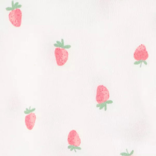 Carter's Just One You, Baby Strawberry 2pk Towel - Pink: Hooded Terry Cotton & Polyester, 29"x29"