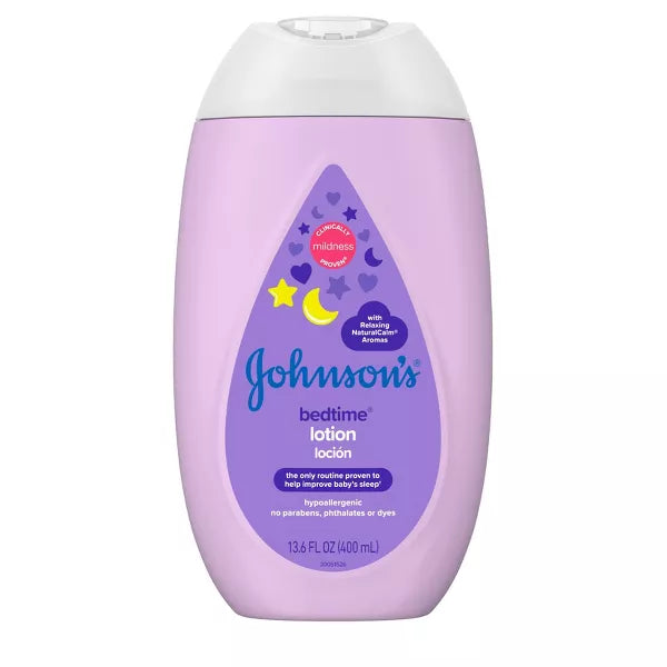 Johnson's Moisturizing Bedtime Baby Body Lotion with Coconut Oil & Natural Calm Aromas -13.6oz
