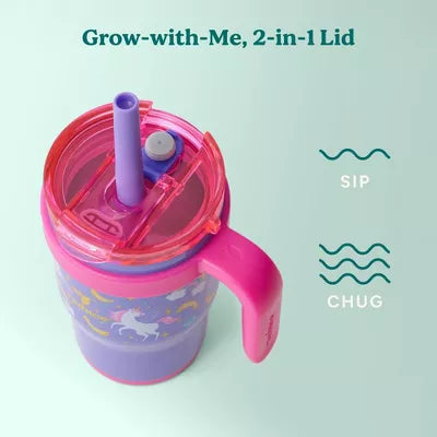 Reduce Coldee Kids Mugs with Spill-Proof Straw 14oz 2pk