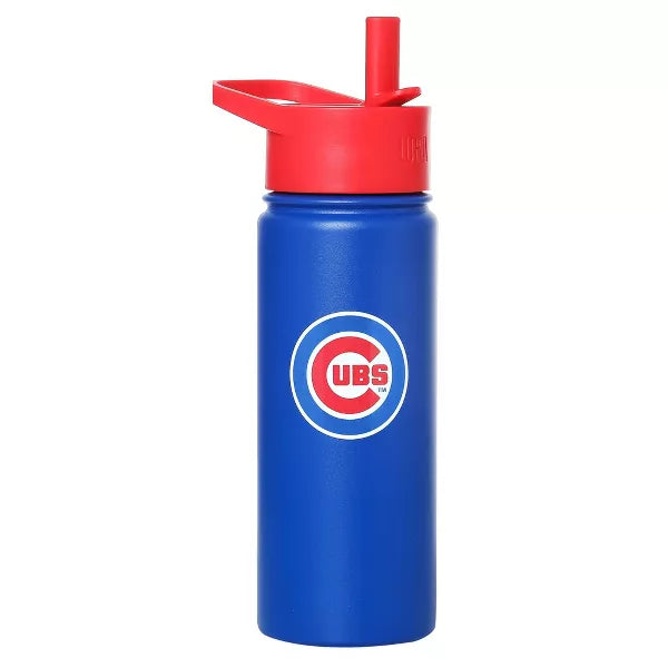 Wildkin MLB Major League Baseball 18 oz Insulated Stainless Steel Water Bottle BPA-Free, Leakproof, Insulated, Easy-Clean