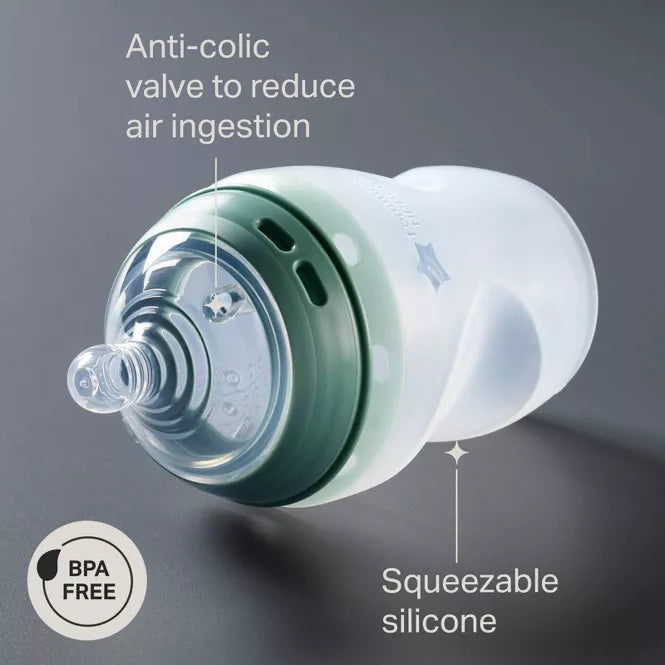 Tommee Tippee Natural Start Silicone Baby Bottle - 9oz - 2pk