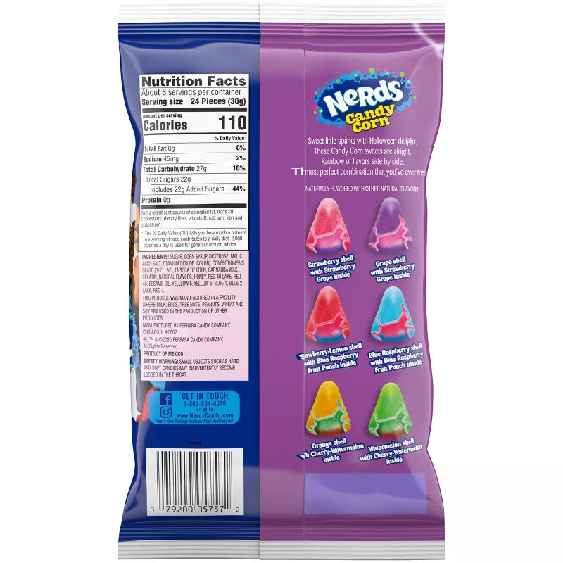 Nerds Halloween Candy Corn - 8oz