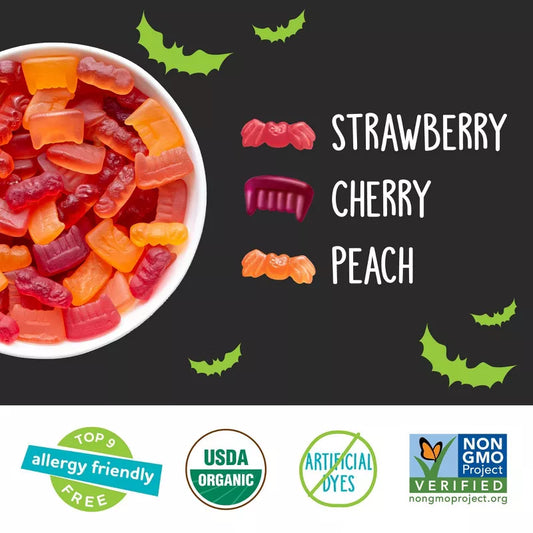 YumEarth Halloween Organic Gummy Fruits Candy - 10oz/20ct