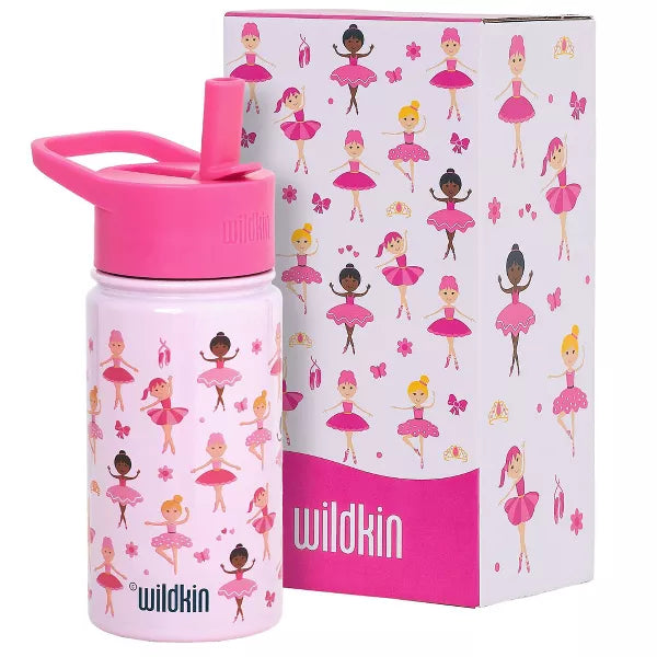 Wildkin 14 oz Stainless Steel Insulated Water Bottle for Kids