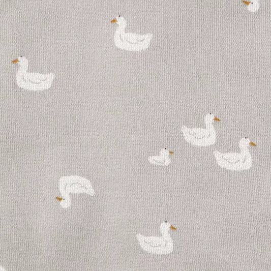 Carter's Just One You, Baby 2pk Duck Towel - Gray/White: Hooded Terry Towels, Cotton & Polyester, Animal Print, 29"x29"