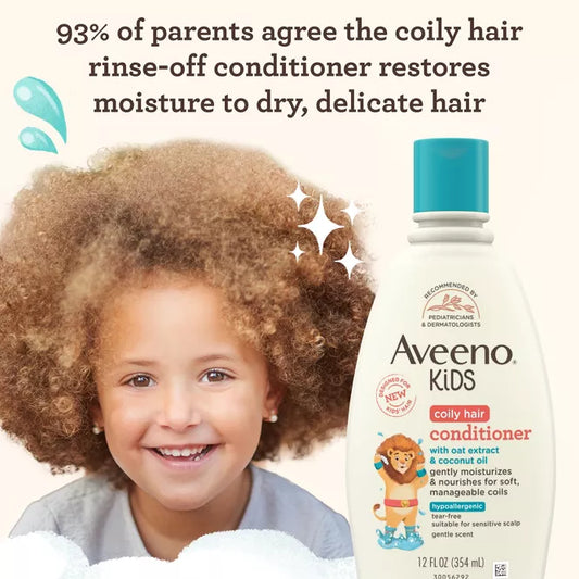 Aveeno Kids' Coily Hair Conditioner - 12 fl oz