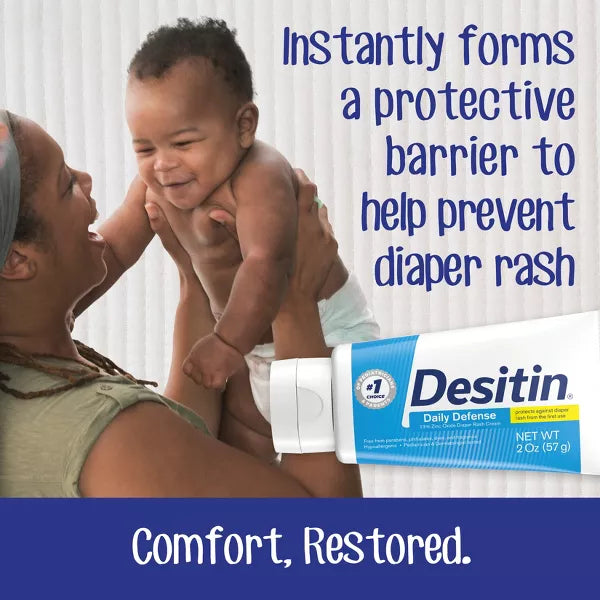 Desitin Daily Defense Baby Diaper Rash Cream with Zinc Oxide - 4oz