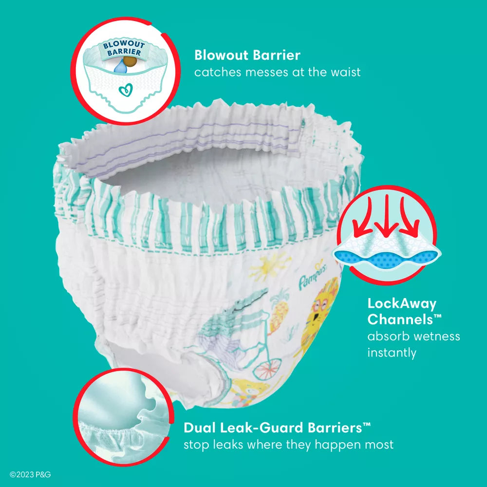 Pampers Cruisers 360 Pull-On Diapers, Babyproof up to 100% leakproof diaper