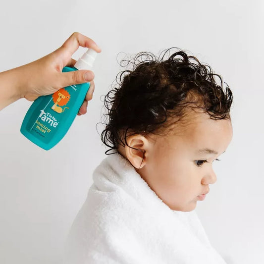 T is for Tame - Hair Taming Cream & Detangling Spray Duo for Kids & Toddlers, Natural Anti-Frizz & Knots, All Hair Types, 2 ct